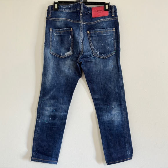 DSQUARED2 Women's Paint Cropped Jeans - Picture 4 of 5